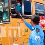 Inspección de transporte escolar en León