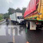 Triple colisión de «mamulones» en Las Ñámbaras, Santo Tomás, Chontales Lugar de la triple colisión en Santo Tomás, Chontales