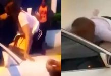 «Cachuda» se abalanza como fiera al carro del marido saliendo de motel "Cachuda" se abalanza como fiera al carro del marido saliendo de motel