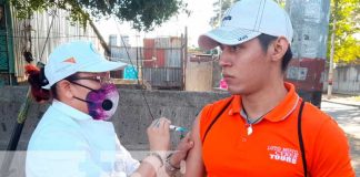 Jornada de vacunación en barrios de Managua