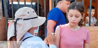 Jornada de vacunación en el barrio Grenada, Managua