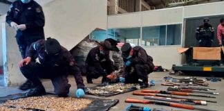 Decomisan armas que ingresó a El Salvador por la frontera El Amatillo.