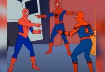Recrean el meme de Spider Man para el lanzamiento digital de la película Recrean el meme de Spider Man