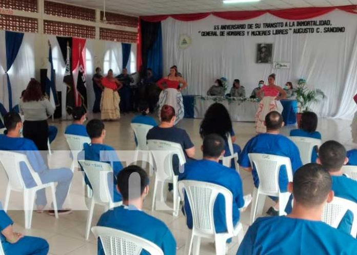 Privados de libertad de Tipitapa conmemoran con orgullo al General de hombres y mujeres libres