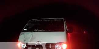 Señor muere tras ser embestido por un microbús en Villa Sandino, Chontales