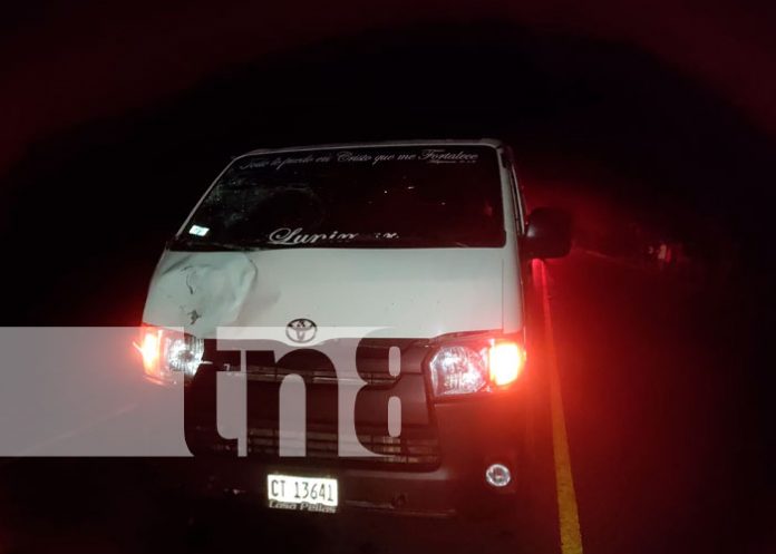 Señor muere tras ser embestido por un microbús en Villa Sandino, Chontales