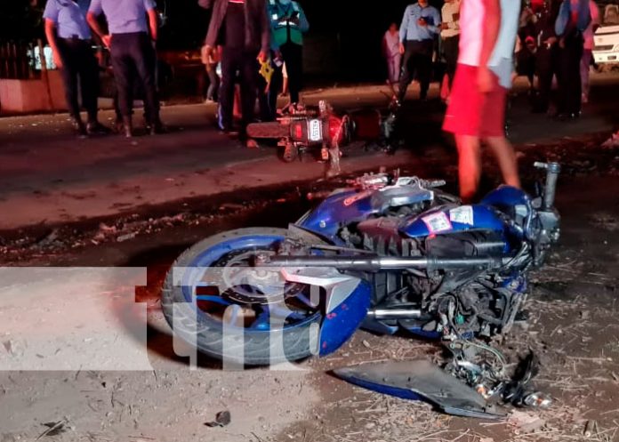 Motociclista fallece tras brutal impacto en la carretera a Xiloá