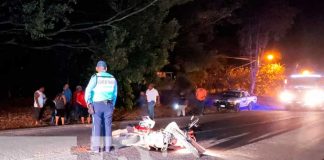Camioneta impacta a motociclista en Chontales y luego se da a la fuga