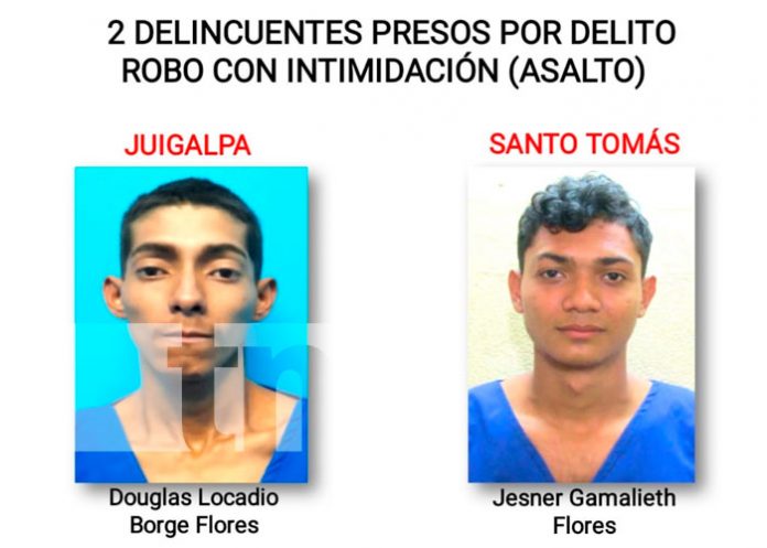14 Capturan a delincuentes en Chontales