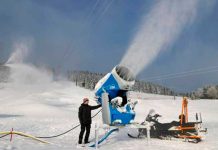 Fabrican nieve artificial en los Juegos Olímpicos de Invierno Fabrican nieve artificial en los Juegos Olímpicos de Invierno