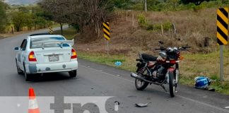 Hombre lesionado tras accidente de tránsito en Chontales