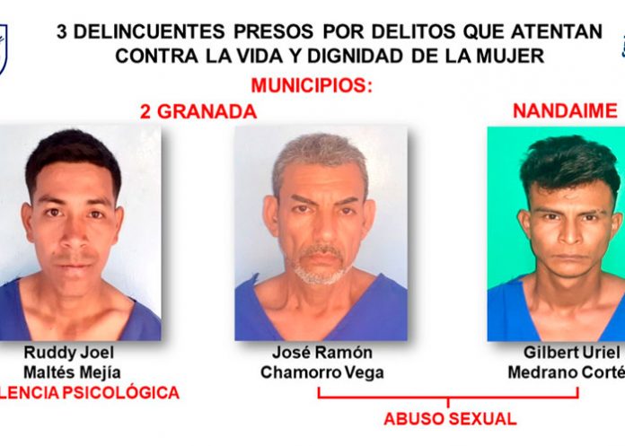 3 Operativos dejan 11 detenidos por diferentes delitos en Granada