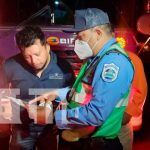 Policía ejercita plan de prevención de accidentes en terminales de buses de Masaya Policía de tránsito previniendo accidentes