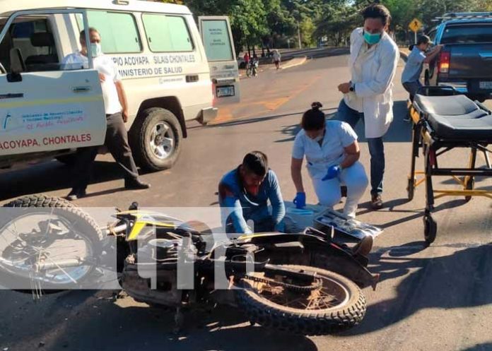 Dos personas lesionadas en accidente de tránsito en Lovago Chontales