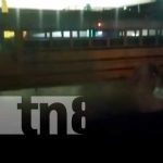 Bus casi toma fuego en la ciudad de Juigalpa