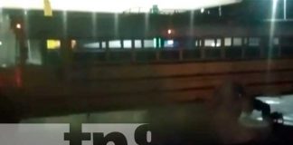 Bus casi toma fuego en la ciudad de Juigalpa