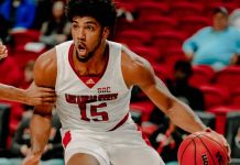 Norchad Omier nombrado jugador del año en su conferencia norchad, omier, arkansas, state, dobles, dobles,
