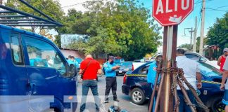 Escena de accidente de tránsito en Nicaragua