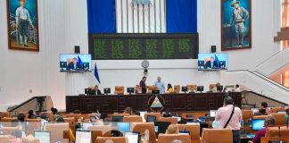 Sesión parlamentaria en la Asamblea Nacional