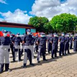 32 varones y 8 mujeres forman parte del nuevo curso para bomberos Bomberos de nuevos ingresos en Nicaragua