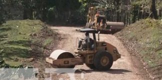 Reparación de caminos en Río Blanco, Matagalpa
