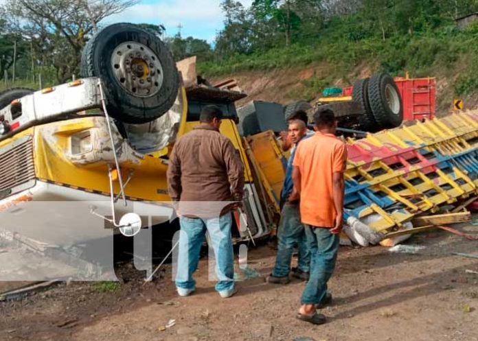 Accidente de tránsito con camión en Matiguás
