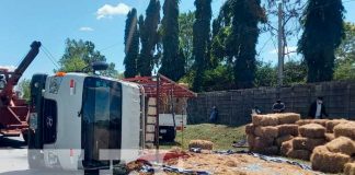 Accidente de tránsito con camión en Carretera Masaya a Tipitapa