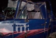 Vuelco de camioneta deja varios lesionados en comunidad Las Mulas, Matiguás Accidente de tránsito con camioneta en Matiguás