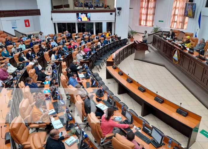 Parlamento de Nicaragua en sesión