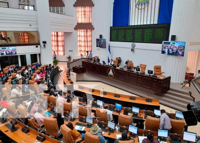 Sesión parlamentaria en la Asamblea de Nicaragua