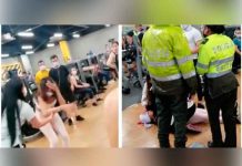 ¡Indignante! Mujer fue golpeada por un hombre en un gimnasio de Colombia ¡Indignante! Mujer fue golpeada por un hombre en un gimnasio de Colombia