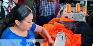 Protagonista de educación técnica en Nicaragua con su negocio de confección