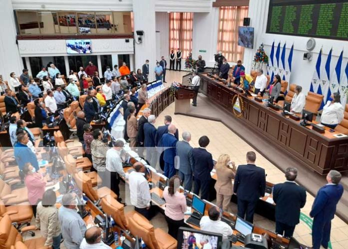 Presidente de la Duma Estatal de Rusia con la Asamblea de Nicaragua