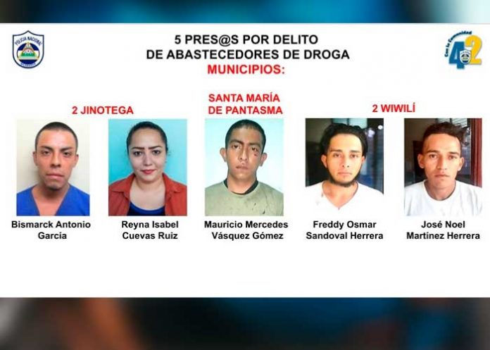 Presentación policial en Jinotega sobre casos delincuenciales
