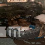 Triple colisión dejó a un motociclista lesionado en Juigalpa, Chontales