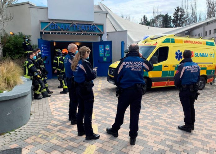 madrid1 Colapsa techo en parque de atracciones en Madrid, hay 13 heridos