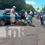 Accidente en Managua provoca que trasladen a embarazada al hospital Accidente de tránsito en Managua