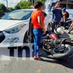 Escena del accidente en Managua