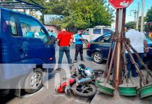 Motorizado fallece tras aparatoso choque cerca del MIGOB Managua Aparatoso accidente de tránsito en un barrio de Managua