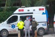 Decomisan droga en ambulancia que fingía llevar a paciente con Covid-19 Ambulancia con droga en Colombia