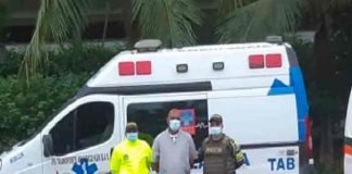 Ambulancia con droga en Colombia