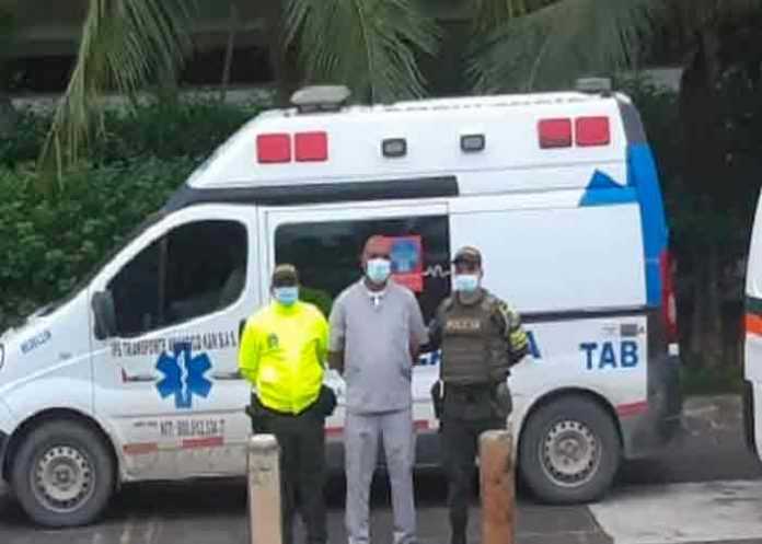 Ambulancia con droga en Colombia