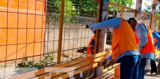 Remodelación en paradas de buses en Managua