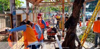 Remodelación en paradas de buses en Managua