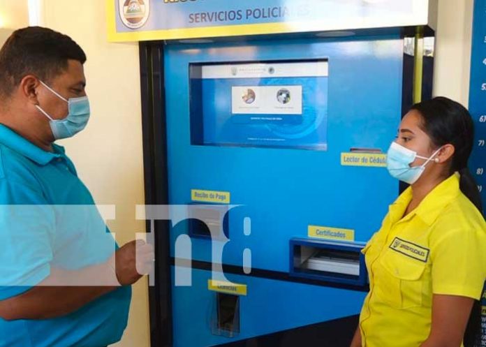 Tecnología con los servicios policiales en Condega, Estelí