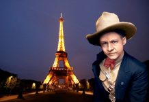 Movimientos de Amistad en Francia conmemoran legado de Sandino Imagen de Sandino sobre la ciudad de Francia