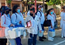 Familias del barrio San José, Managua, a completar esquema de vacunación Vacunación barrio a barrio en Managua