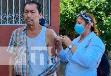 Inmunizan contra el COVID-19 a la población del barrio El Edén, Managua Vacunación para pobladores del barrio El Edén, en Managua