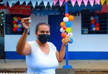 Trabajadora por cuenta propia de Managua recibe su casa digna Nueva vivienda digna para una familia en Managua