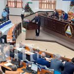 Sesión especial en la Asamblea de Nicaragua por visita de Presidente de la Duma Estatal de Rusia Asamblea Nacional de Nicaragua con el Presidente de la Duma Estatal de Rusia